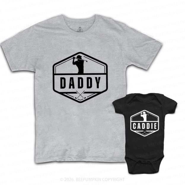 Golf‑Loving Dad&Me Matching Shirts