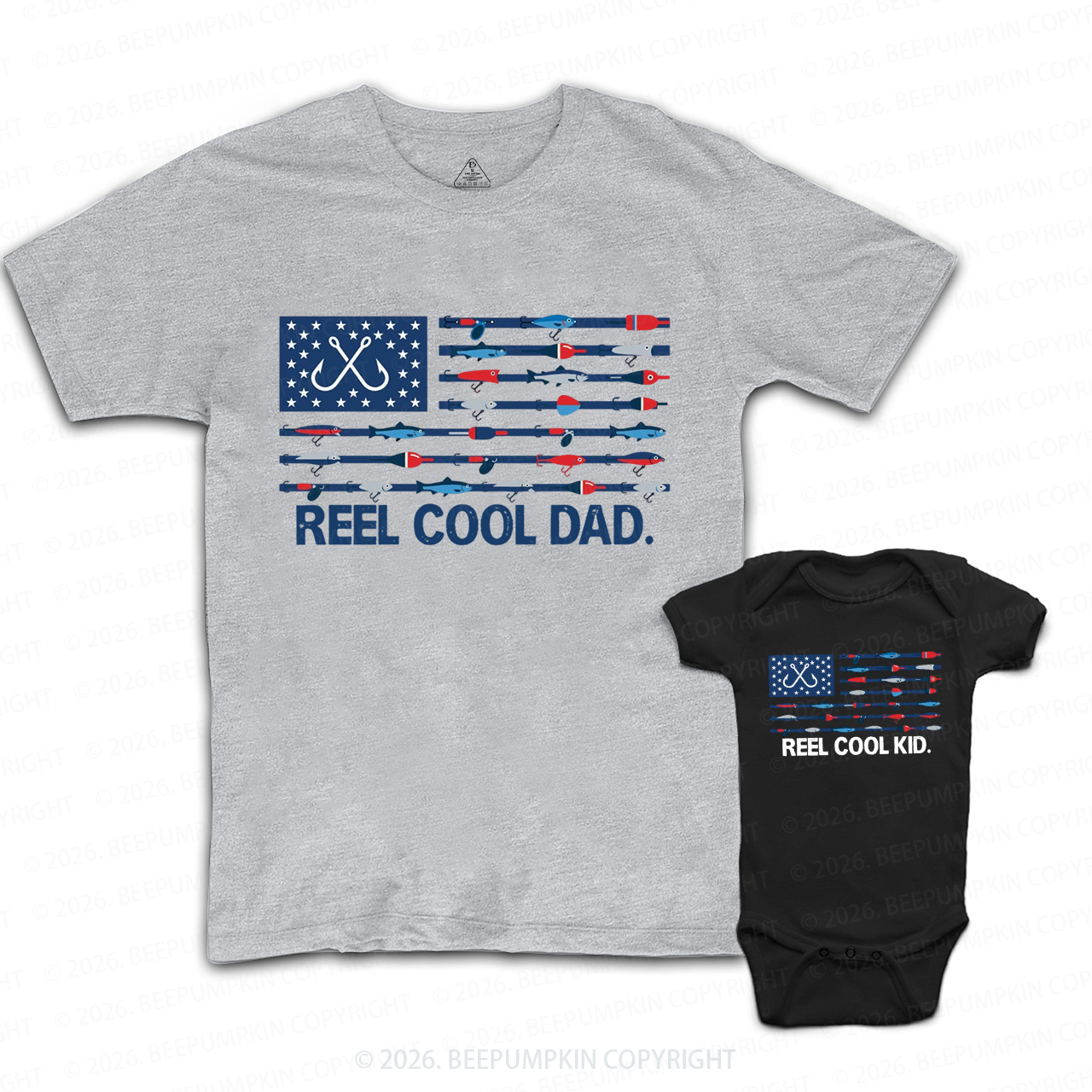 Reel Cool Fishing Dad&Me Matching Shirts