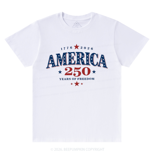 America 250 Years Freedom Retro Americana T-Shirts