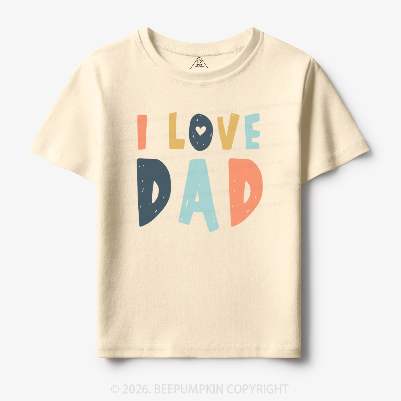 Father's Day 'I Love Dad' Toddler&Kid's Tees