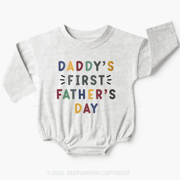 Daddy's First Father's Day Baby Bubble Romper