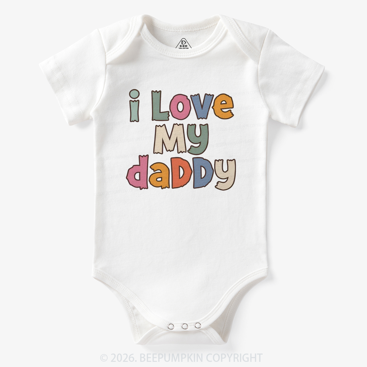 I Love My Daddy Cute Father's Day Bodysuit