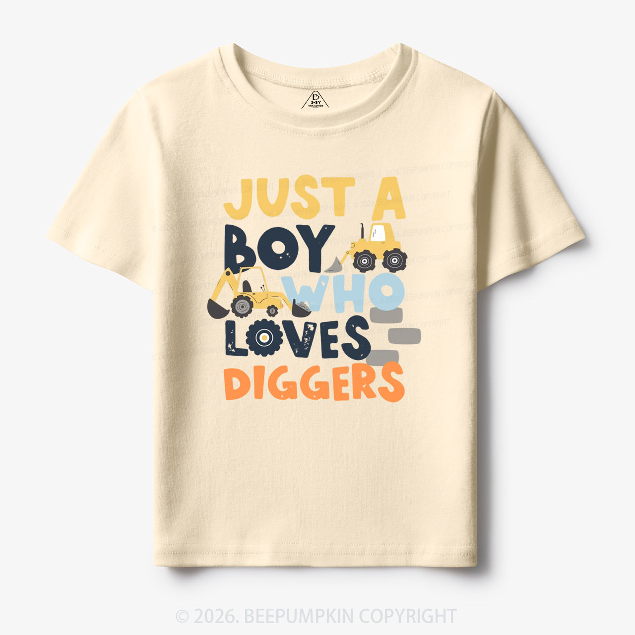 Just a Boy Who Loves Diggers Toddler&Kid's Tees