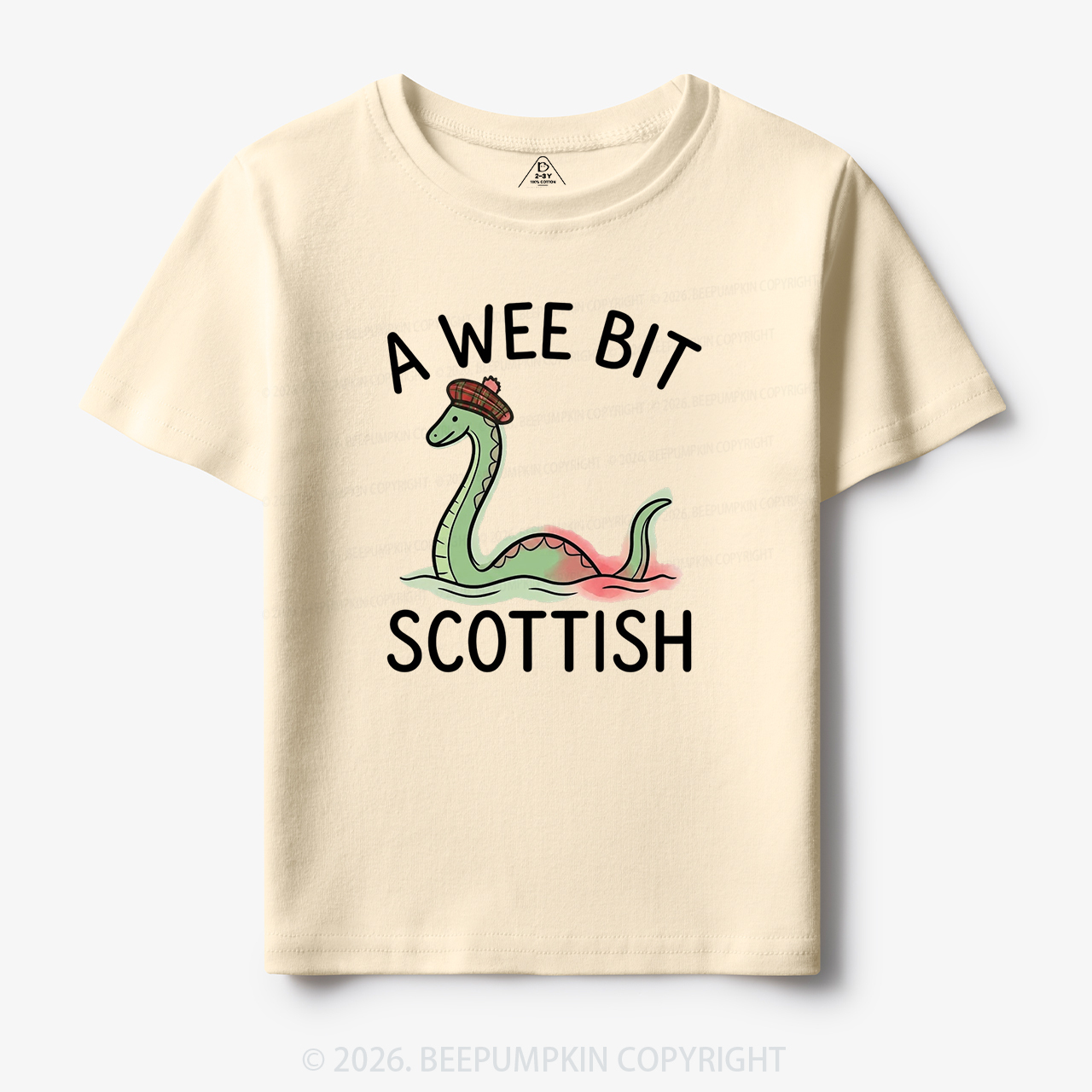 A Wee Bit Scottish Funny Loch Ness Monster Toddler&Kid's Tees