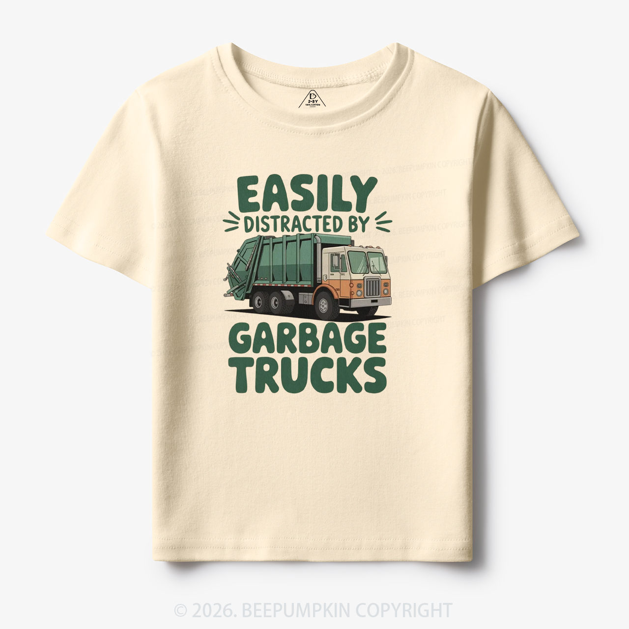 Easily Distracted by Garbage Trucks Toddler&Kid's Tees