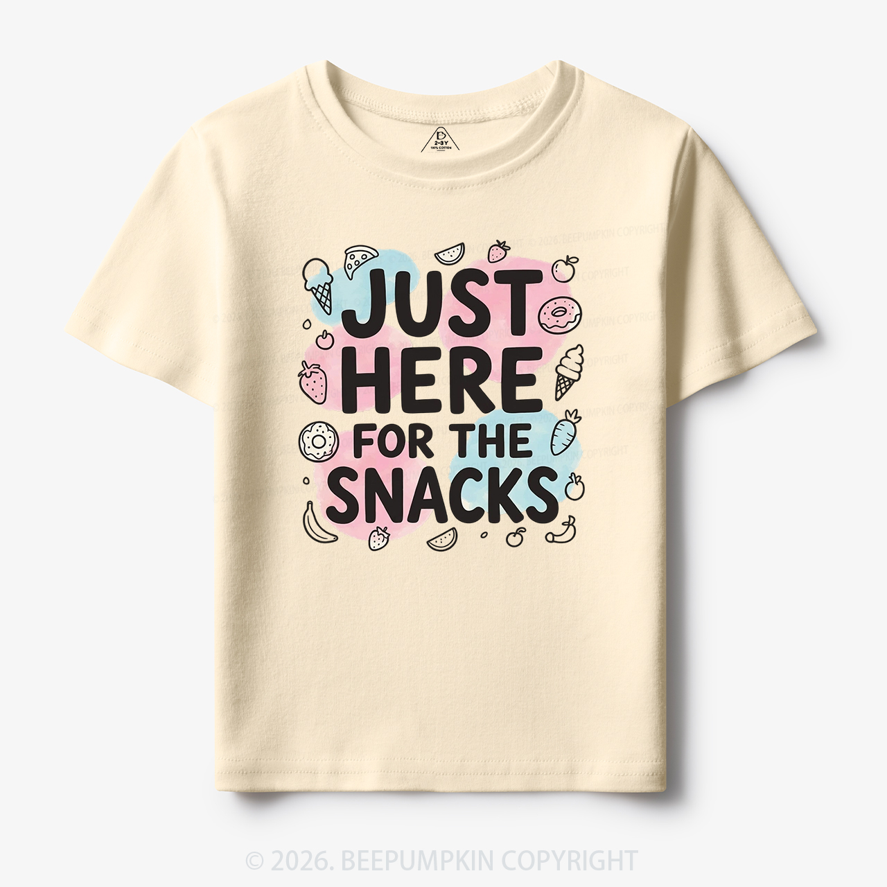 Just Here for the Snacks Funny Toddler&Kid's Tees