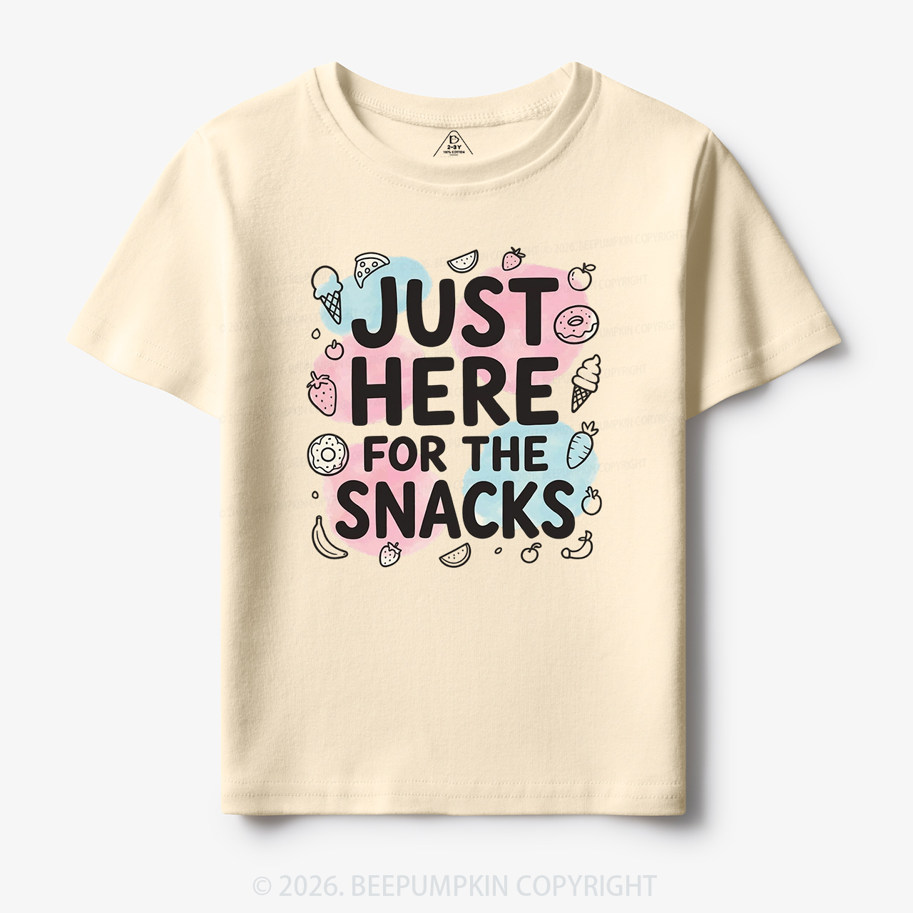 Just Here for the Snacks Funny Toddler&Kid's Tees