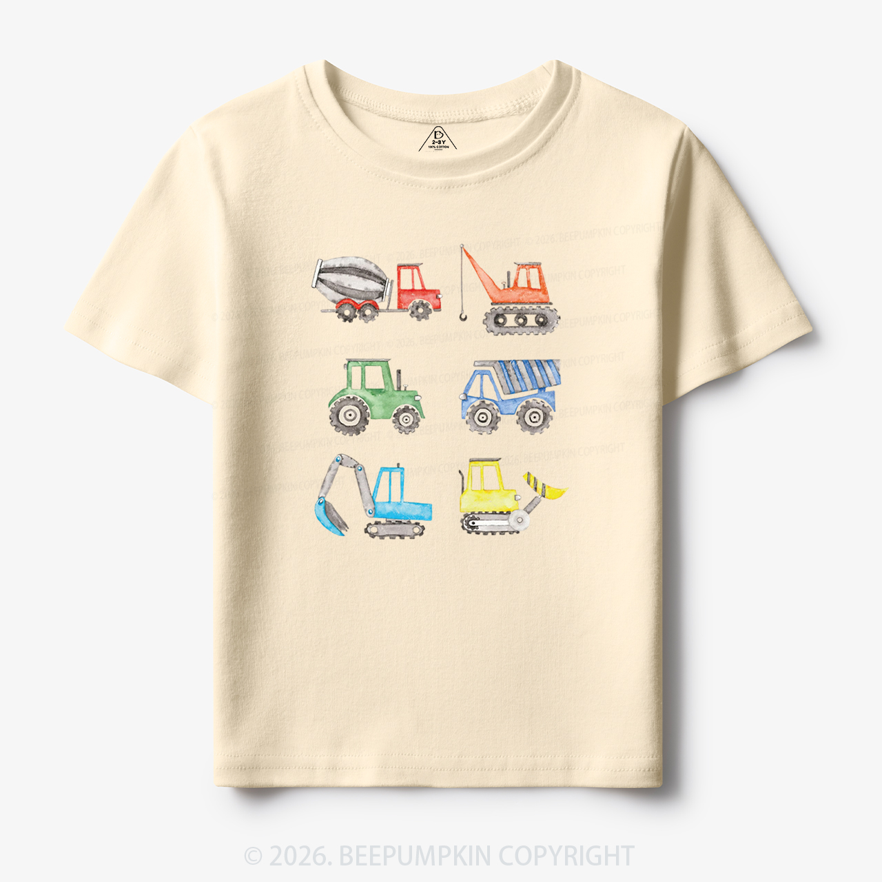Truck Construction Excavator Toddler&Kid's Tees