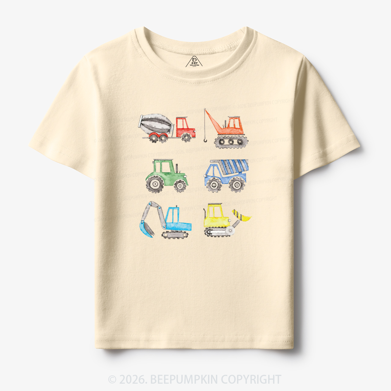 Truck Construction Excavator Toddler&Kid's Tees
