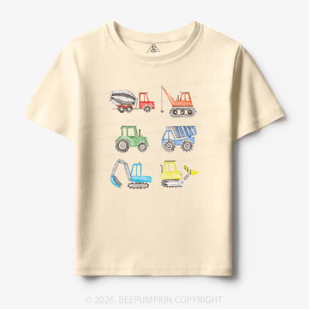 Truck Construction Excavator Toddler&Kid's Tees
