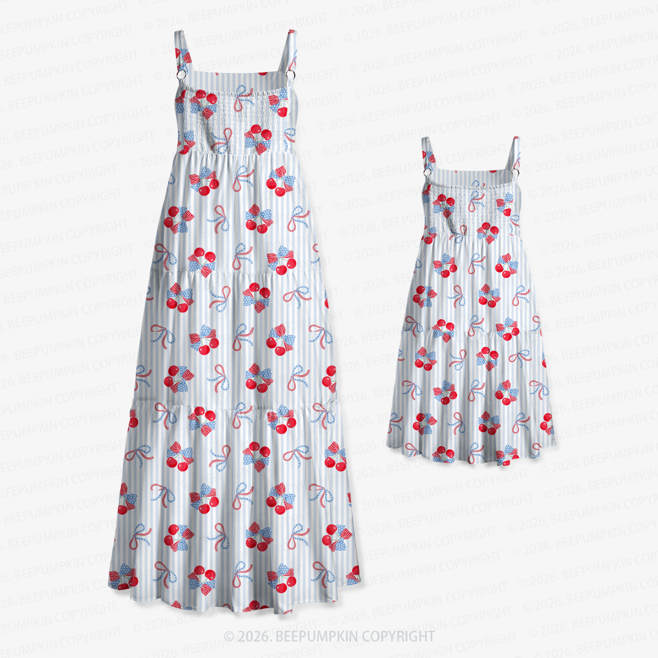 Berry Sweet Freedom Independence Day Mom&Me Voile Cami Dress