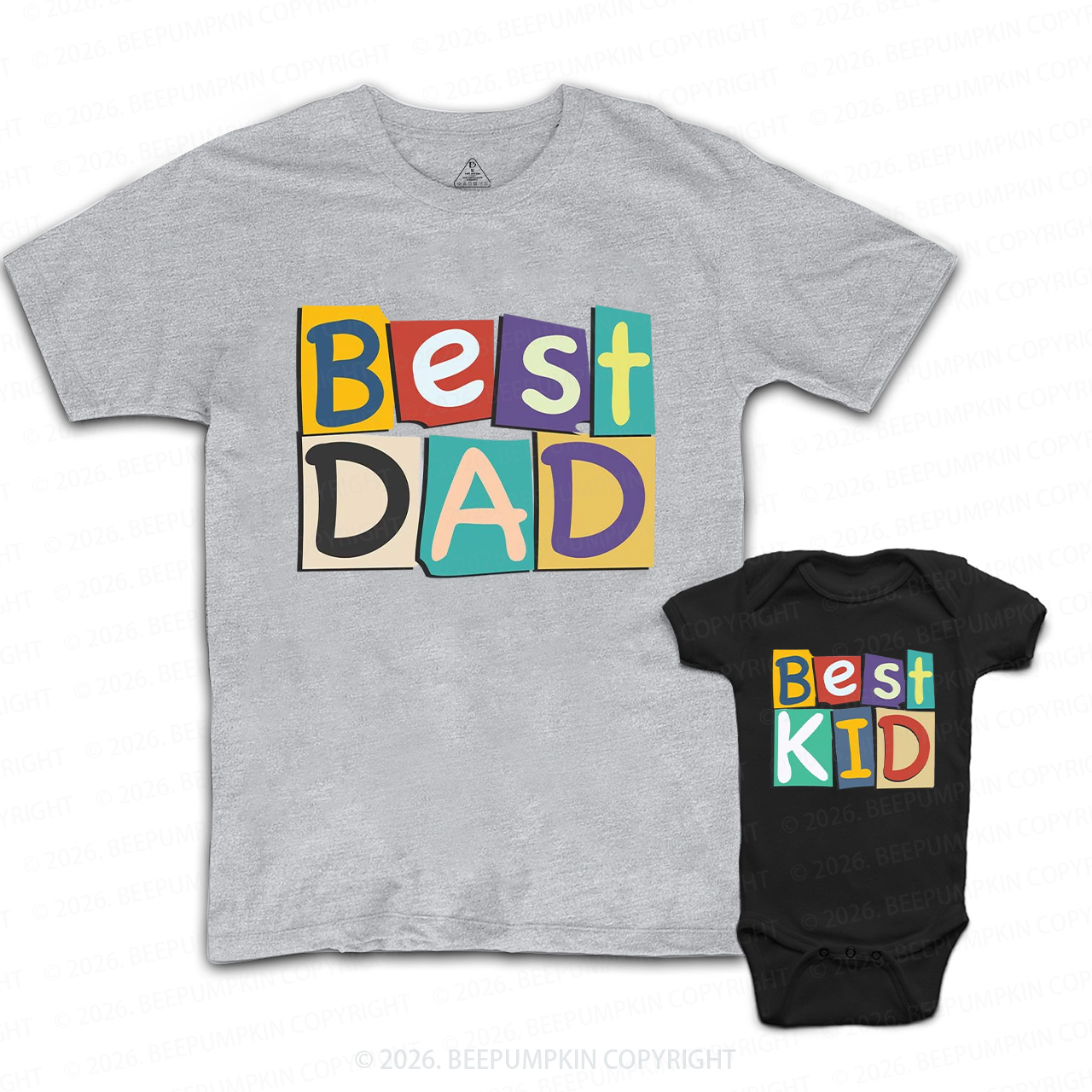 Best Dad Best Kid  Father’s Day Dad&Me Matching Shirts