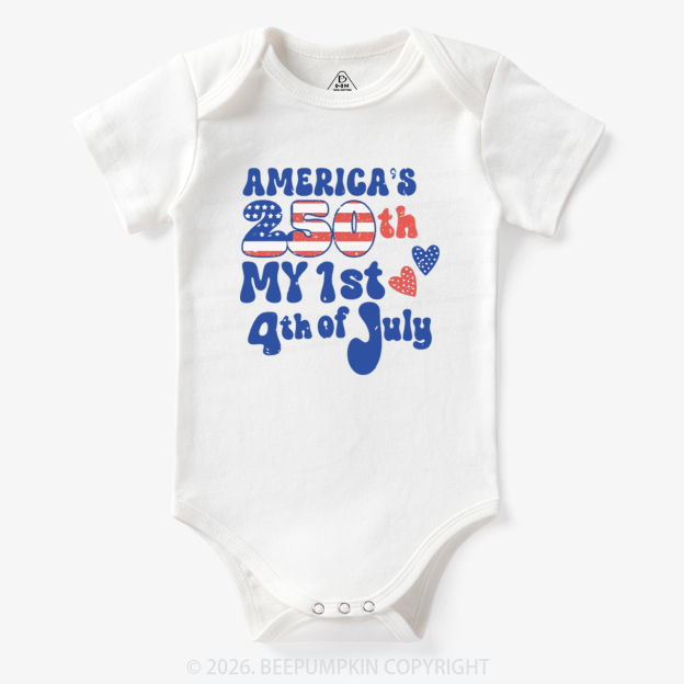 My First 4th of July America 250th Bodysuit