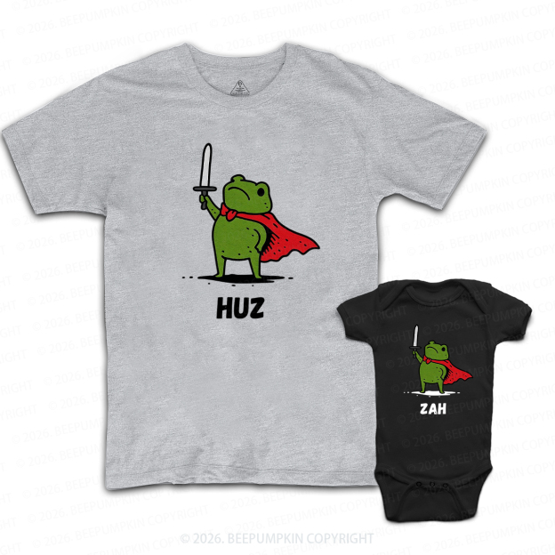 Funny Fantasy Frog Dad&Me Matching Shirts