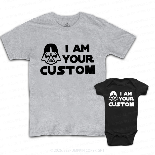 Personalized I Am Your Dalaxy Dad&Me Matching Shirts