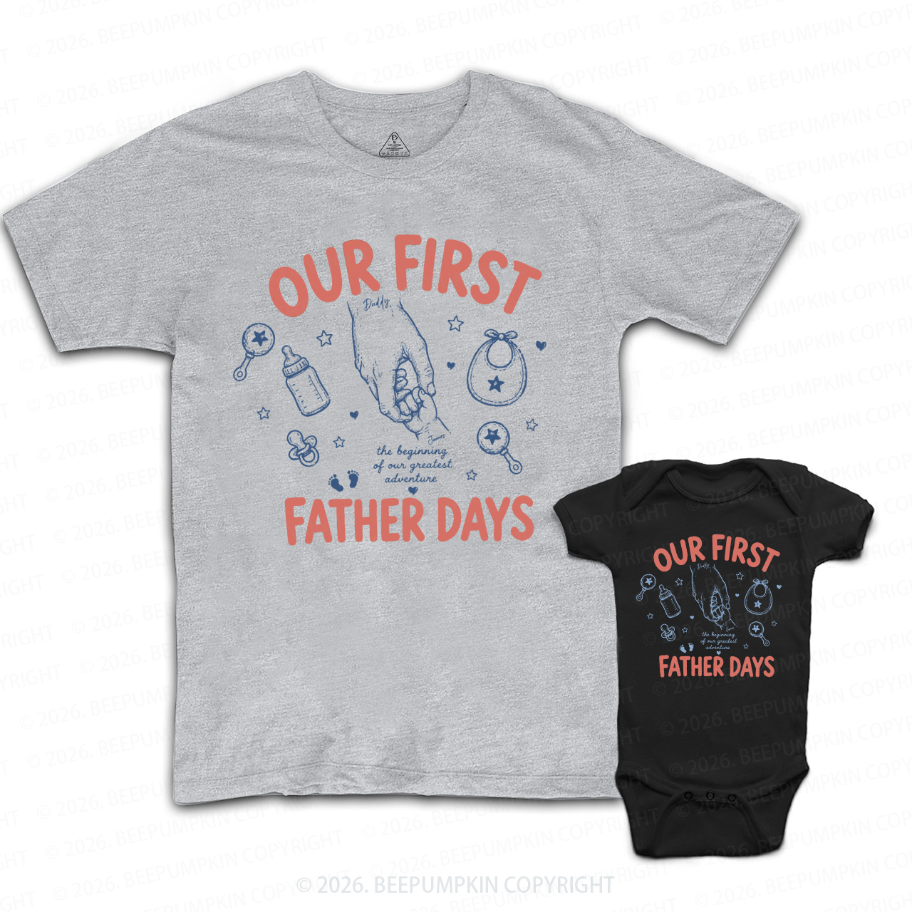 The Beginning of Our Greatest Adventure Dad&Me Matching Shirts