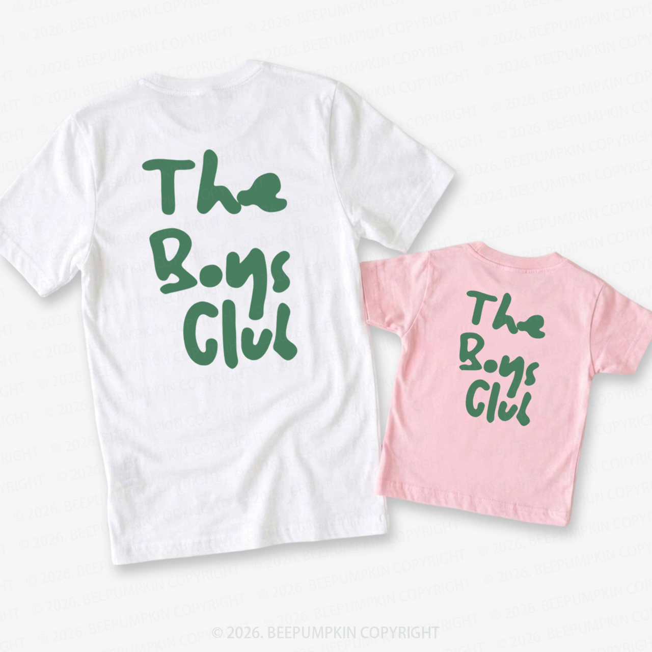 The Boys Club Dad&Me Matching Shirts-Back Design