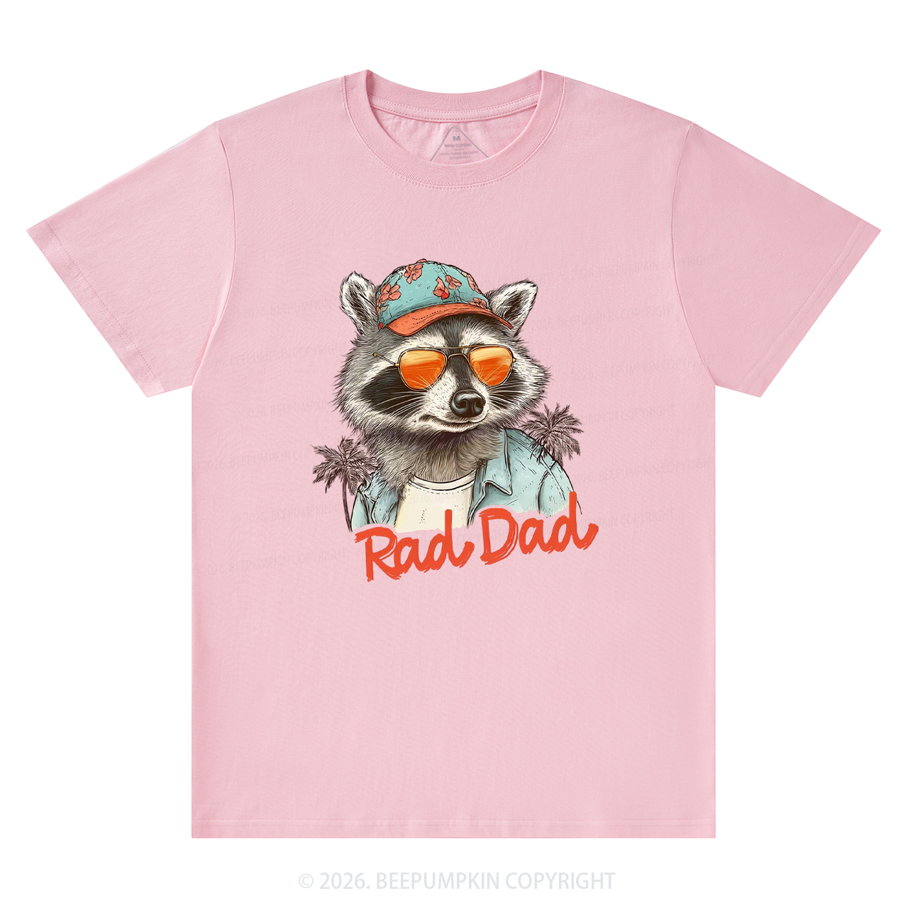 Retro Rad Dad Funny Raccoon T-Shirts
