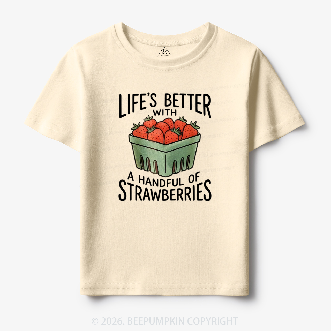Life's Better With Strawberries Toddler&Kid's Tees