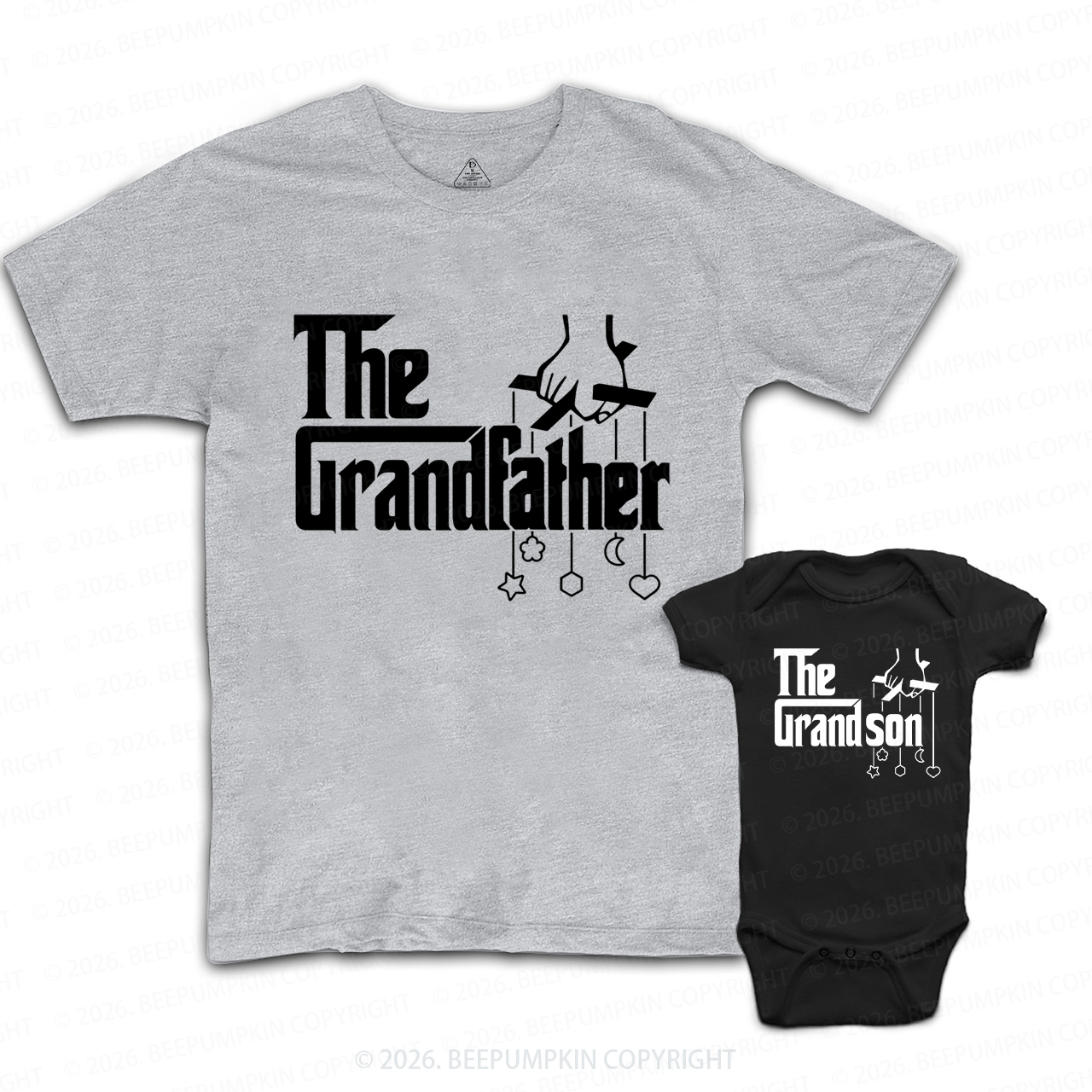 The Grandfather Grandson Granddaughter Grandpa&Me Matching Shirts