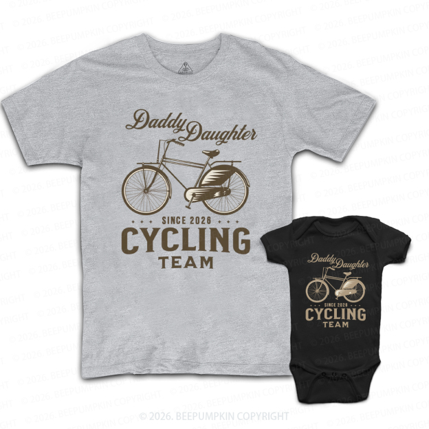 Daddy Daughter Matching Cycling Team Dad&Me Matching Shirts