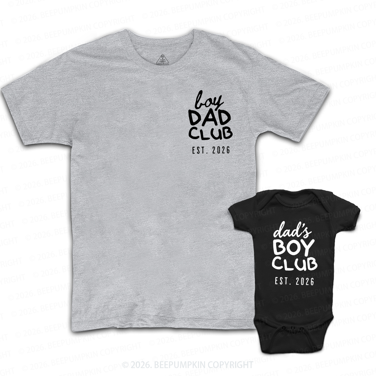 Personalized Boy Dad Club Dad&Me Matching Shirts