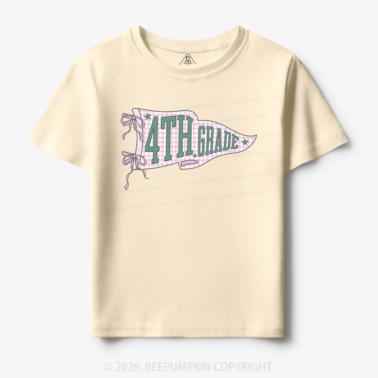 Personalized Pennant Grade Level Team Toddler&Kid's Tees