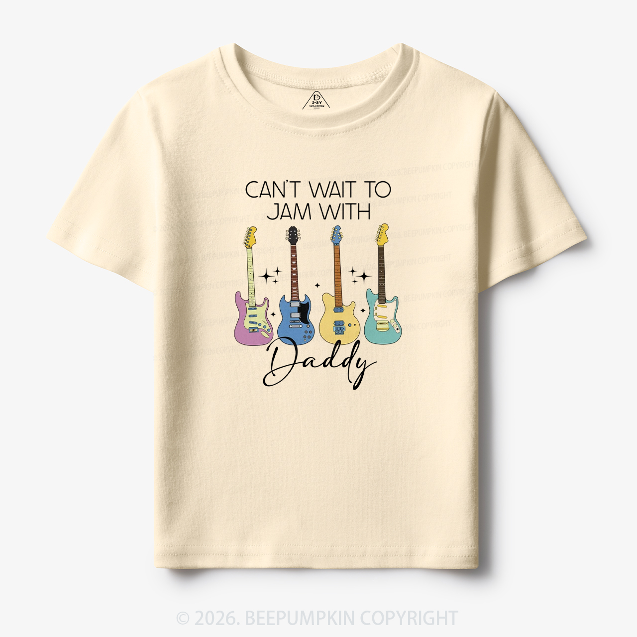Can't Wait To Jam With Daddy Guitar Toddler&Kid's Tees