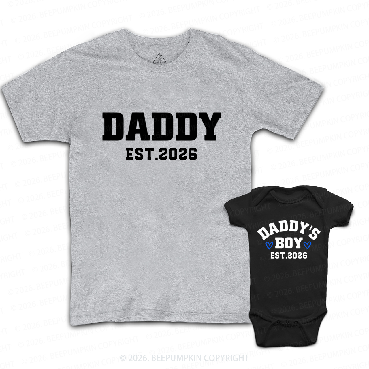 Daddy with Daddy’s Baby Dad&Me Matching Shirts