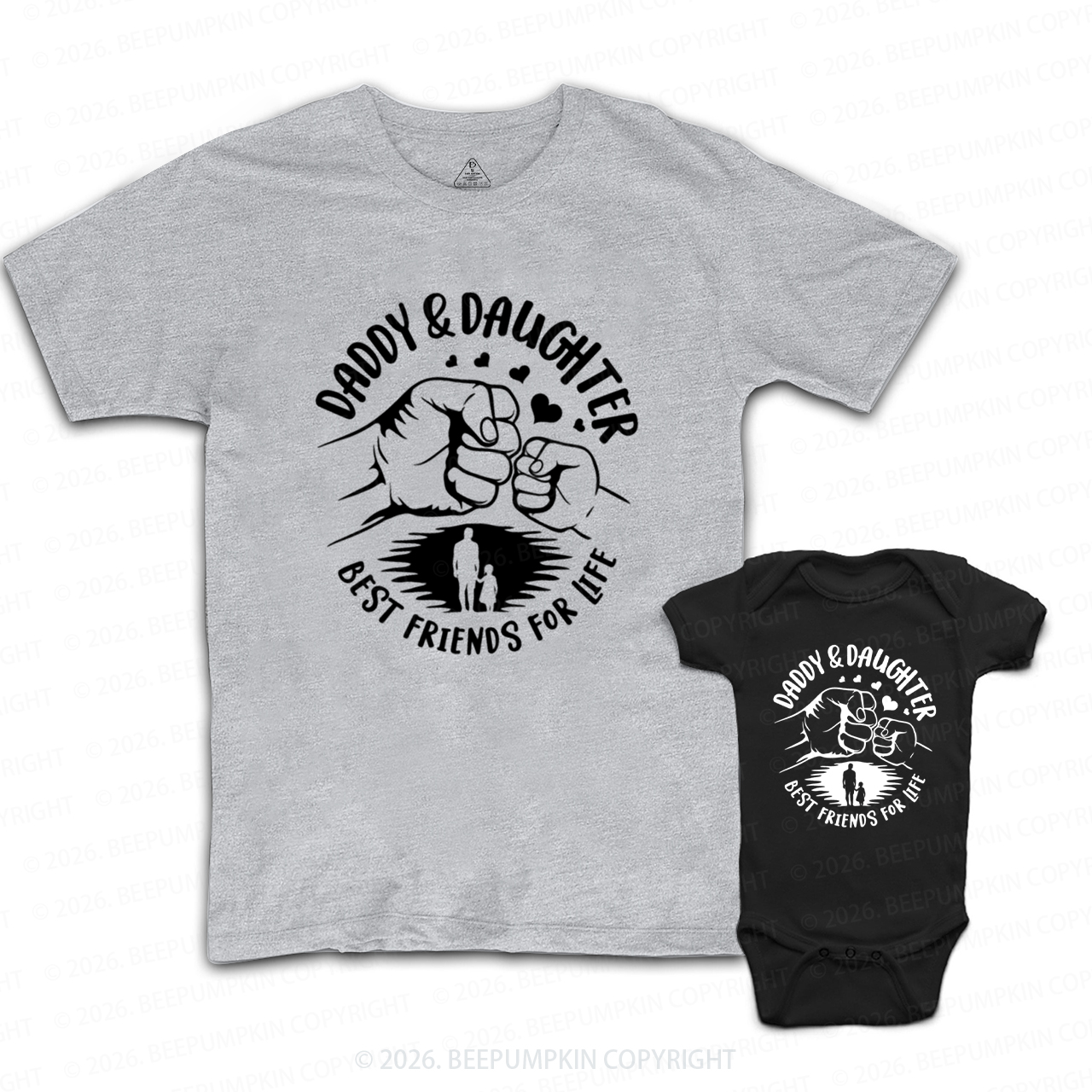 Personalized Best Friends For Life Dad&Me Matching Shirts