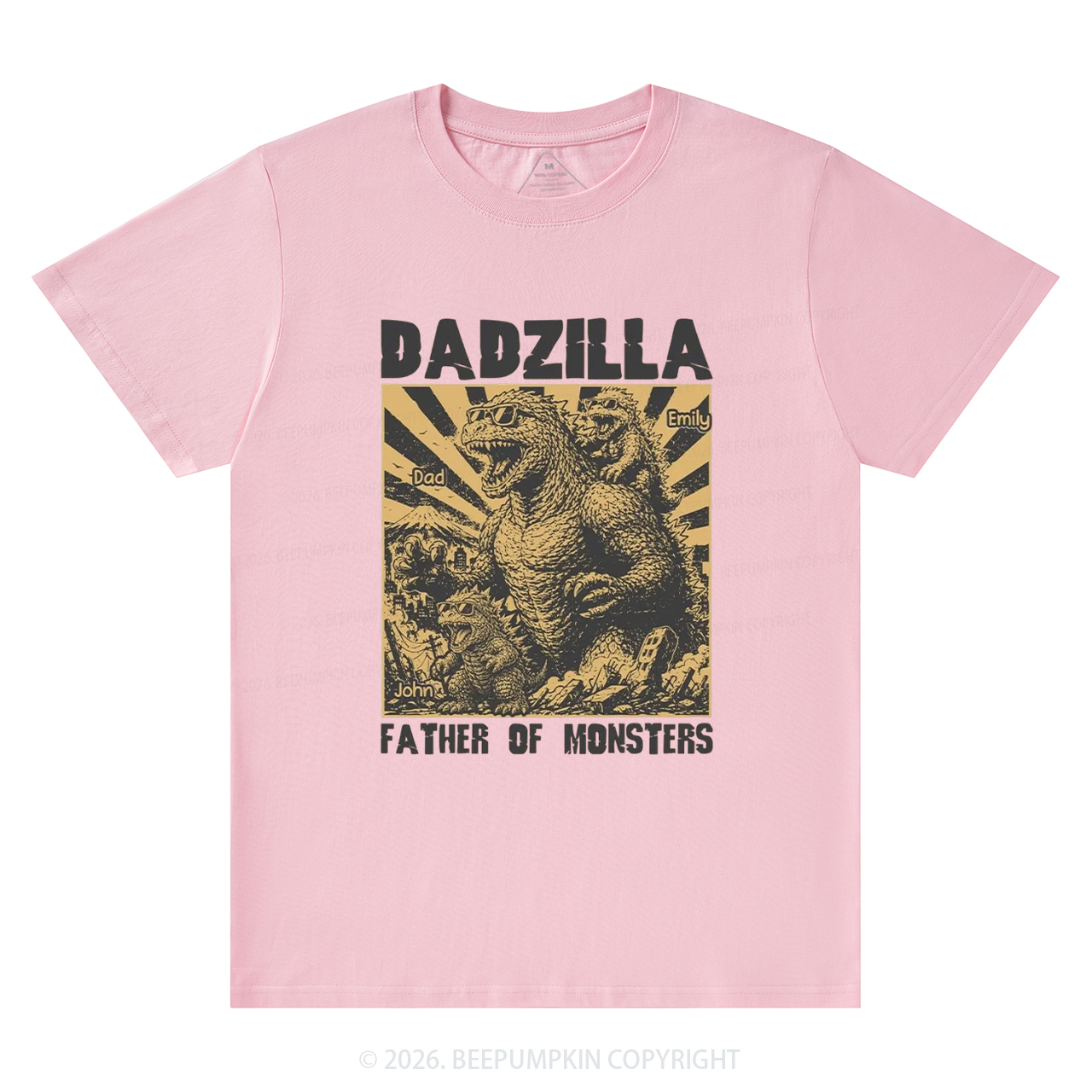 Personalized Dadzilla Father Of Monster T-Shirts
