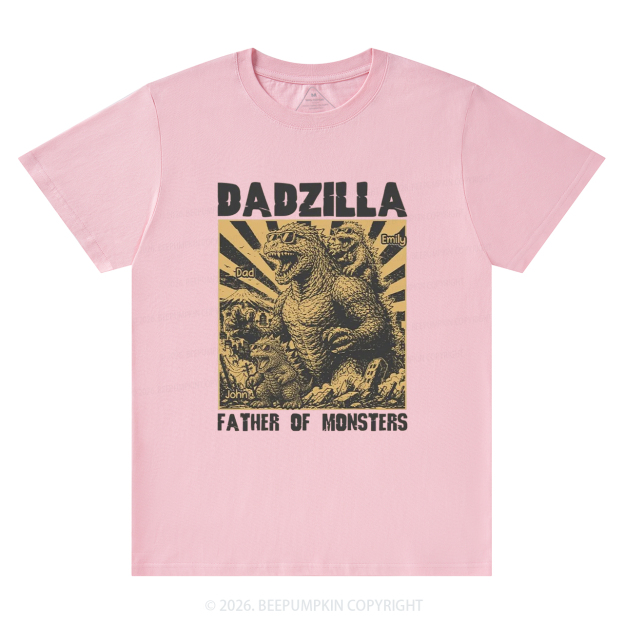 Personalized Dadzilla Father Of Monster T-Shirts