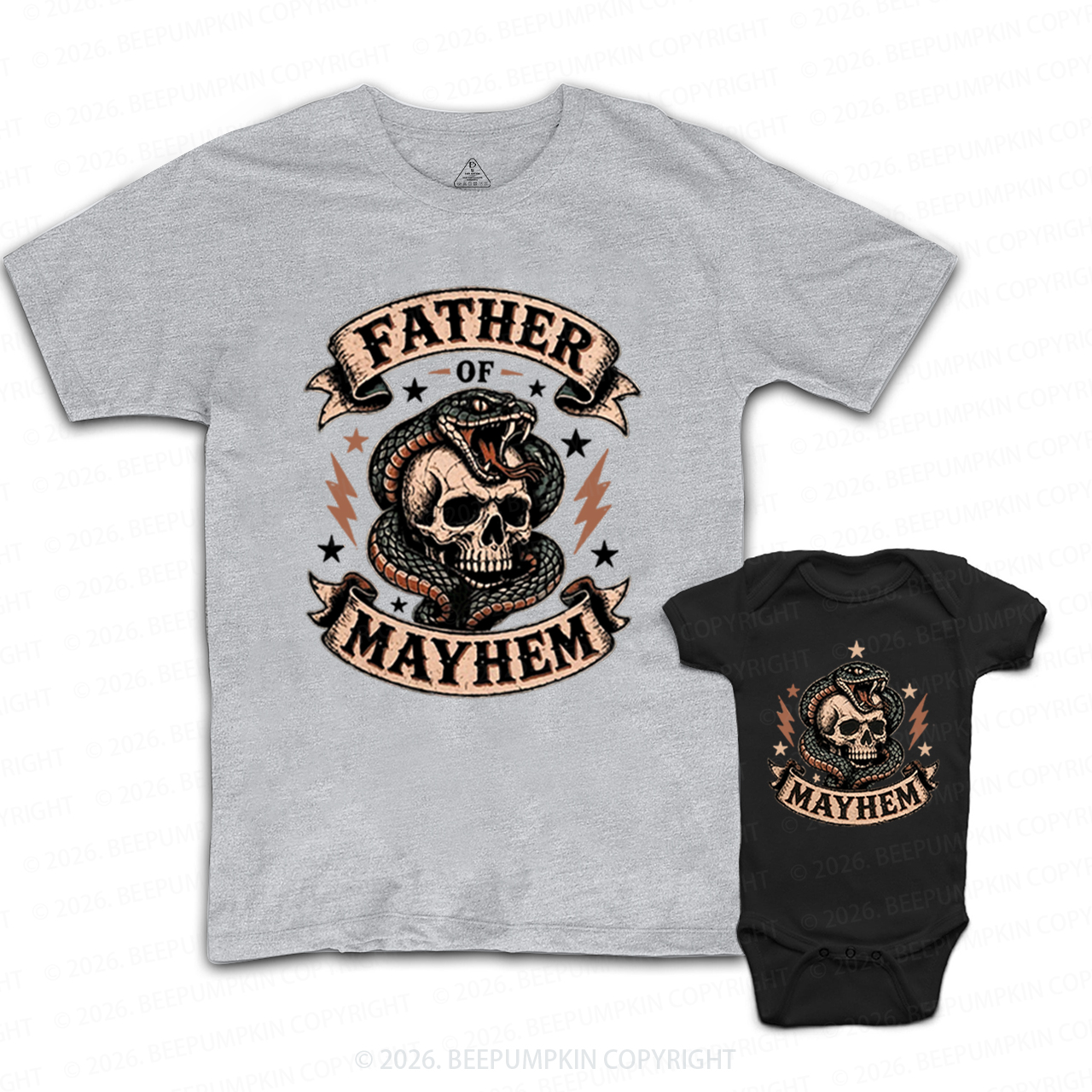 Father Of Mayhem Cool Dad&Me Matching Shirts