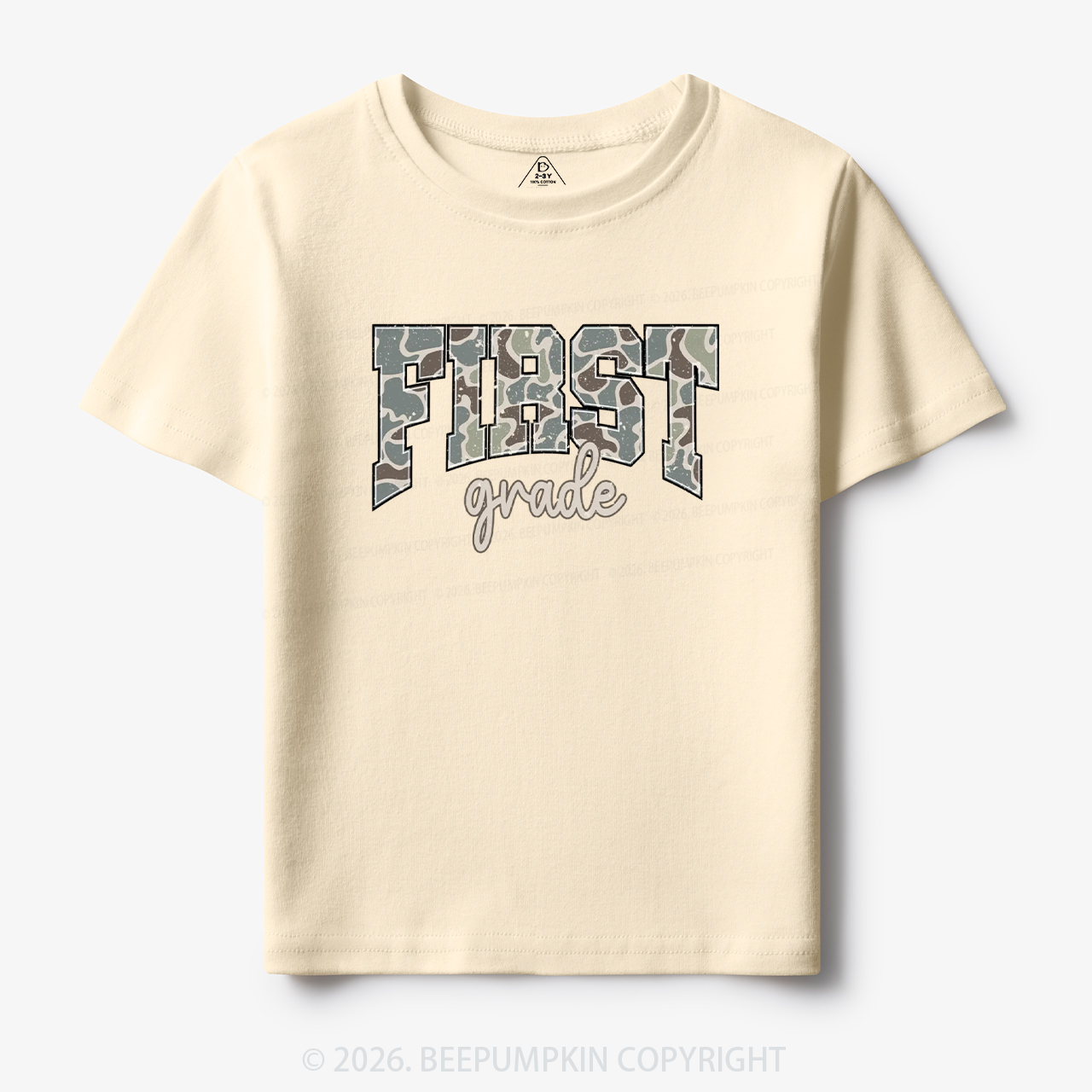 Camo First Grade Back to School Toddler&Kid's Tees