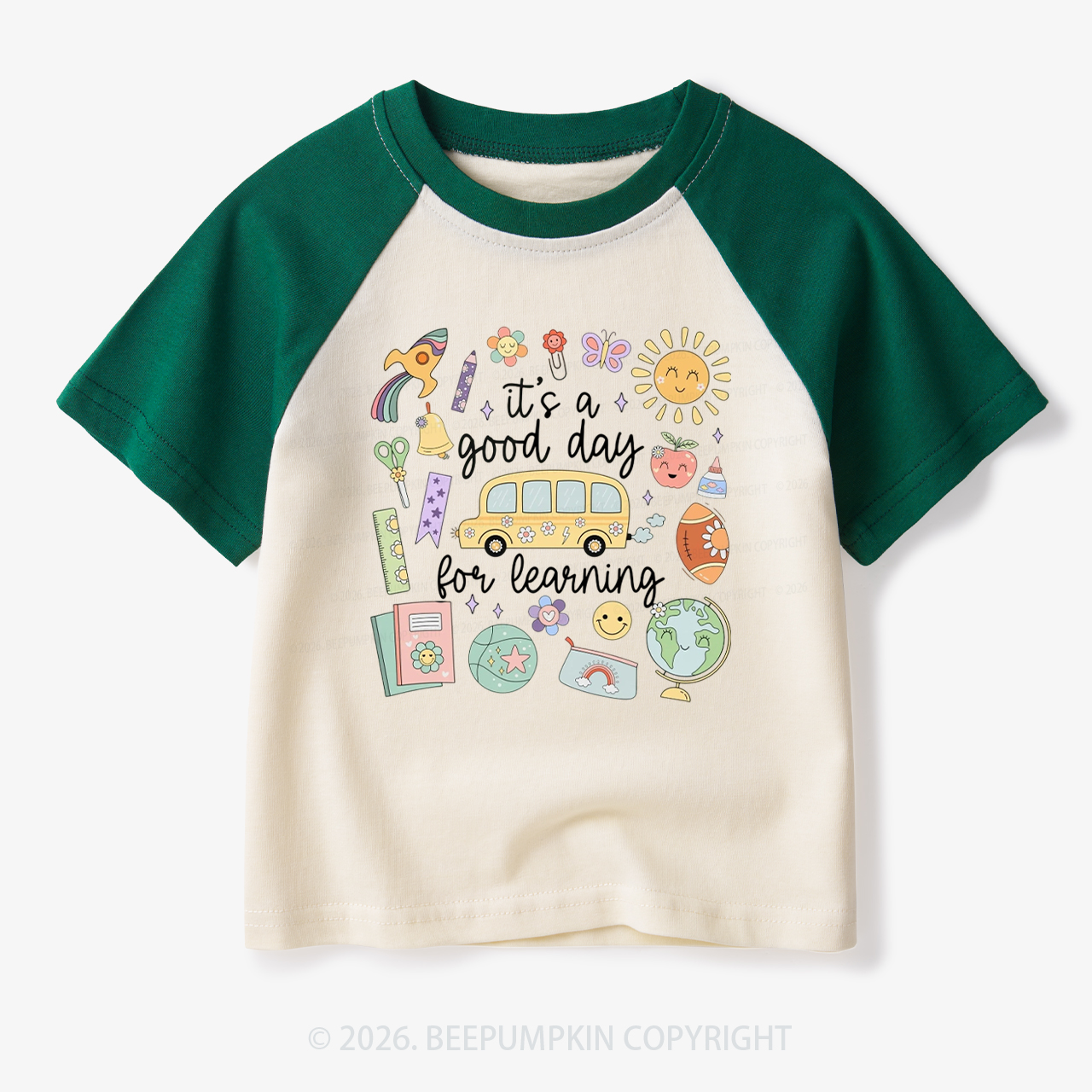 It's a Good Day for Learning Toddler&Kids Retro Raglan T-shirt
