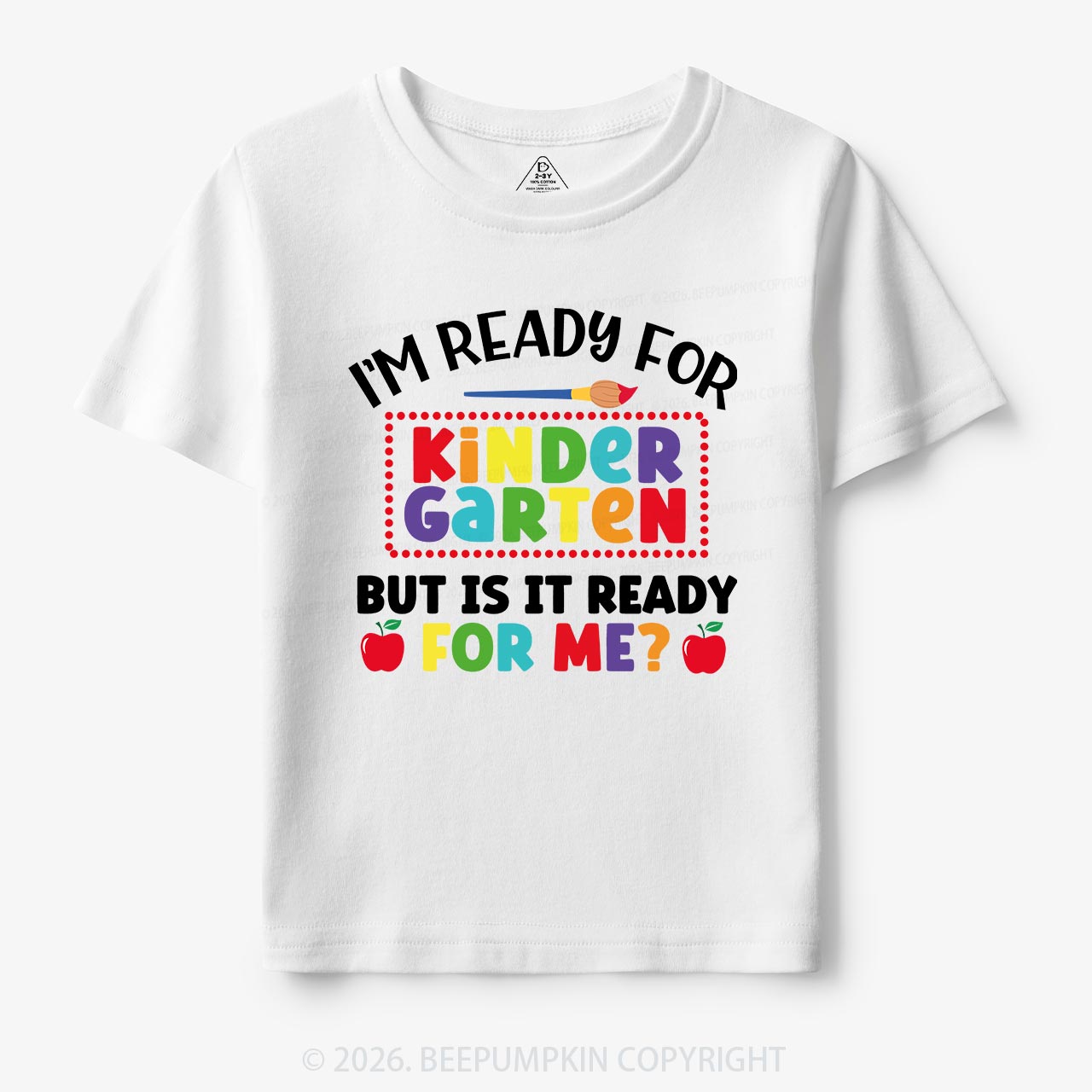 I'm Ready For Kindergarten Back To School Kids Shirts