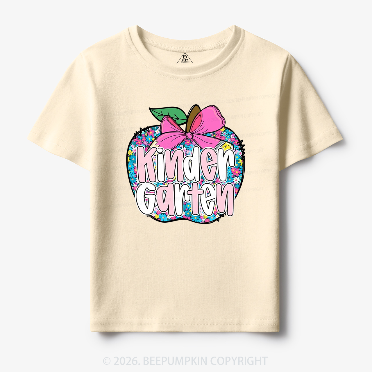 Preppy Back to School Coquette Retro Apple Toddler&Kid's Tees