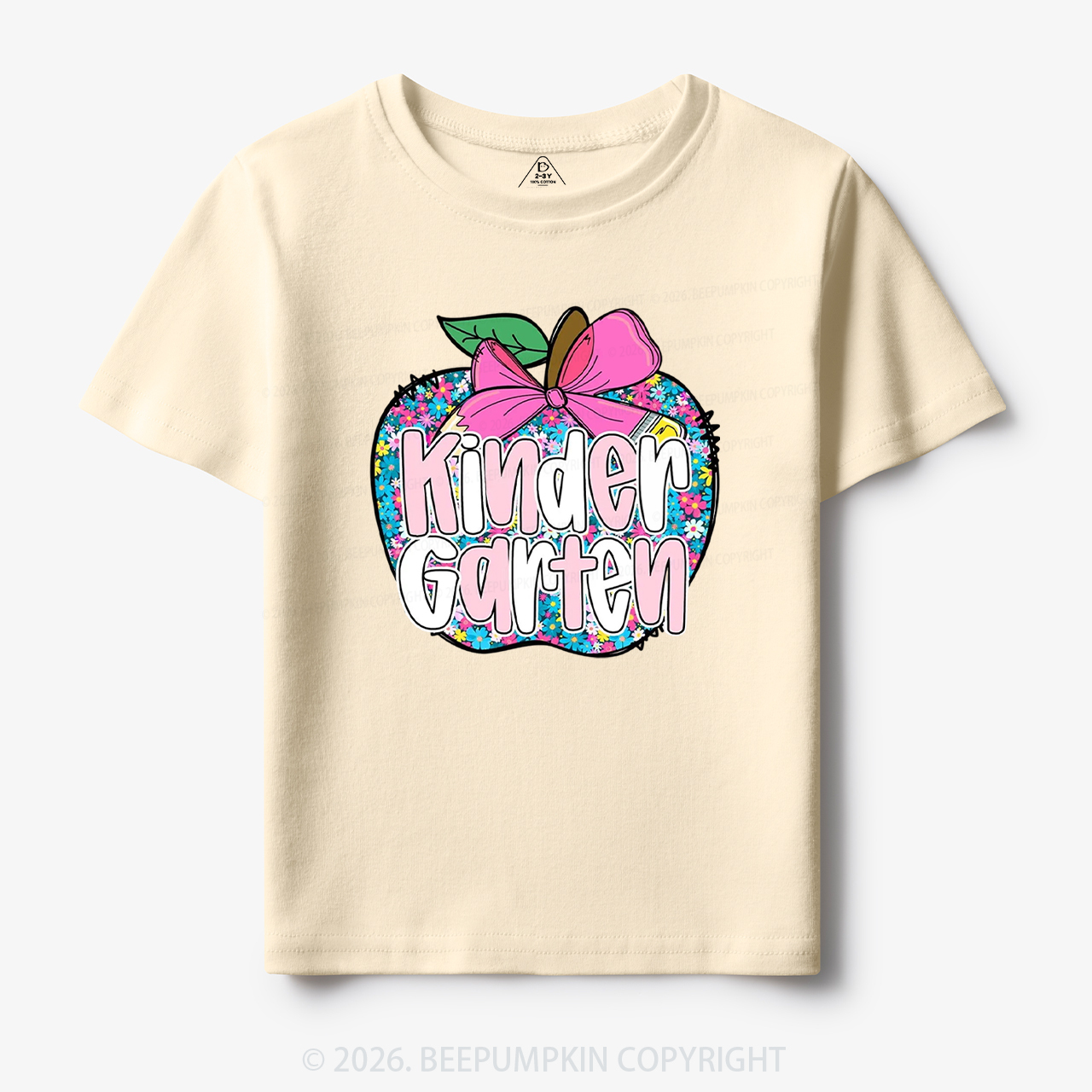 Preppy Back to School Coquette Retro Apple Toddler&Kid's Tees