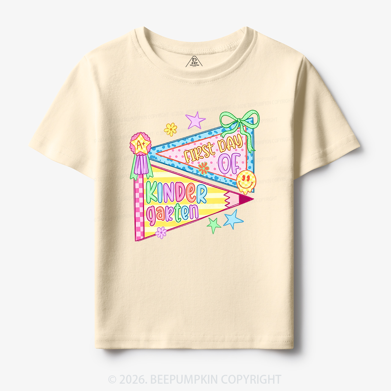 Floral Apple Pre-k 1st/2nd/3rd/4th/5th Grade Toddler&Kid's Tees