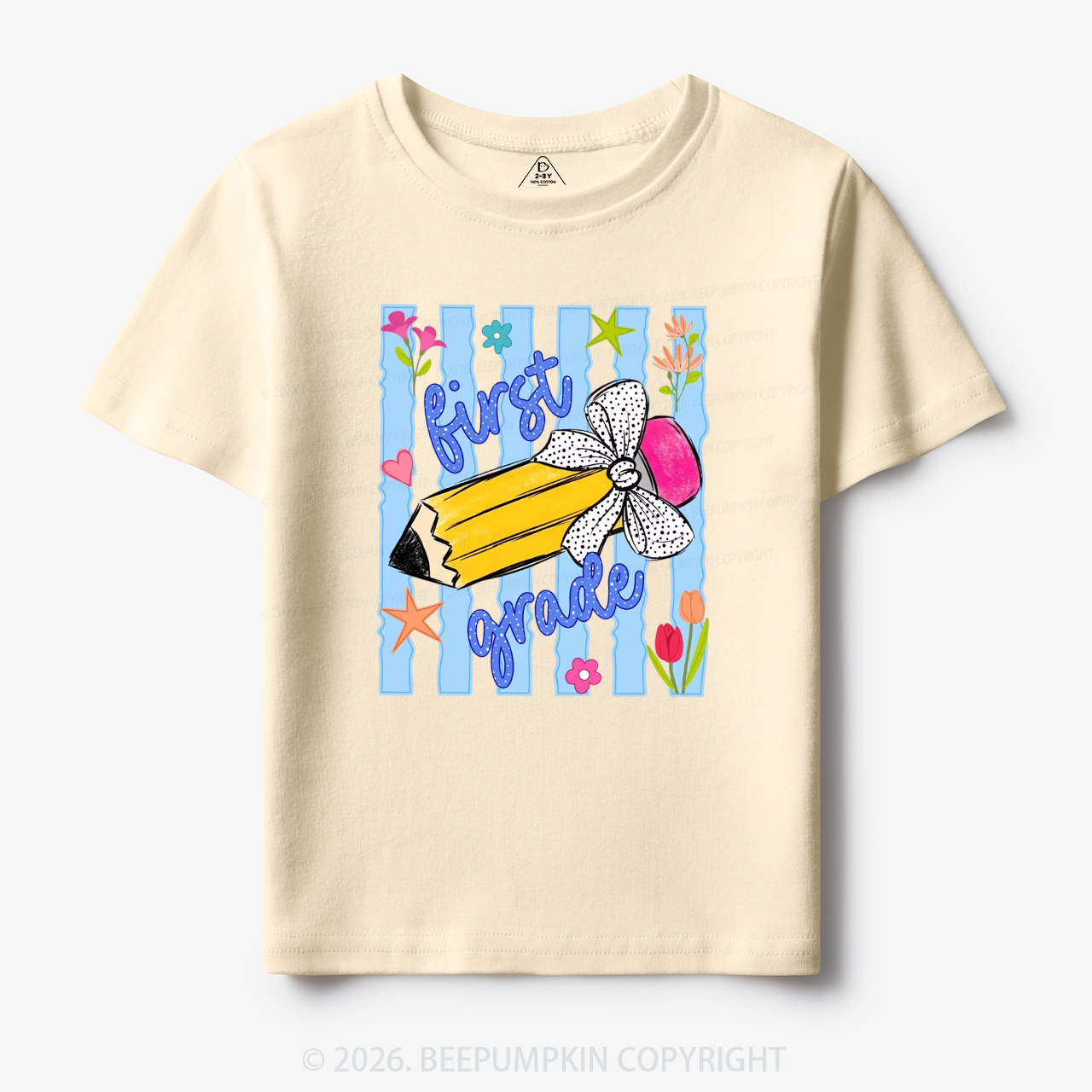 Striped Pencil Pre-K To Fifth Grade Toddler&Kid's Tees