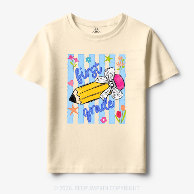 Striped Pencil Pre-K To Fifth Grade Toddler&Kid's Tees