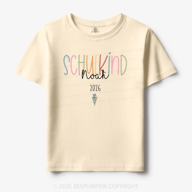Personalized Pastel Schulkind Name Toddler&Kid's Tees