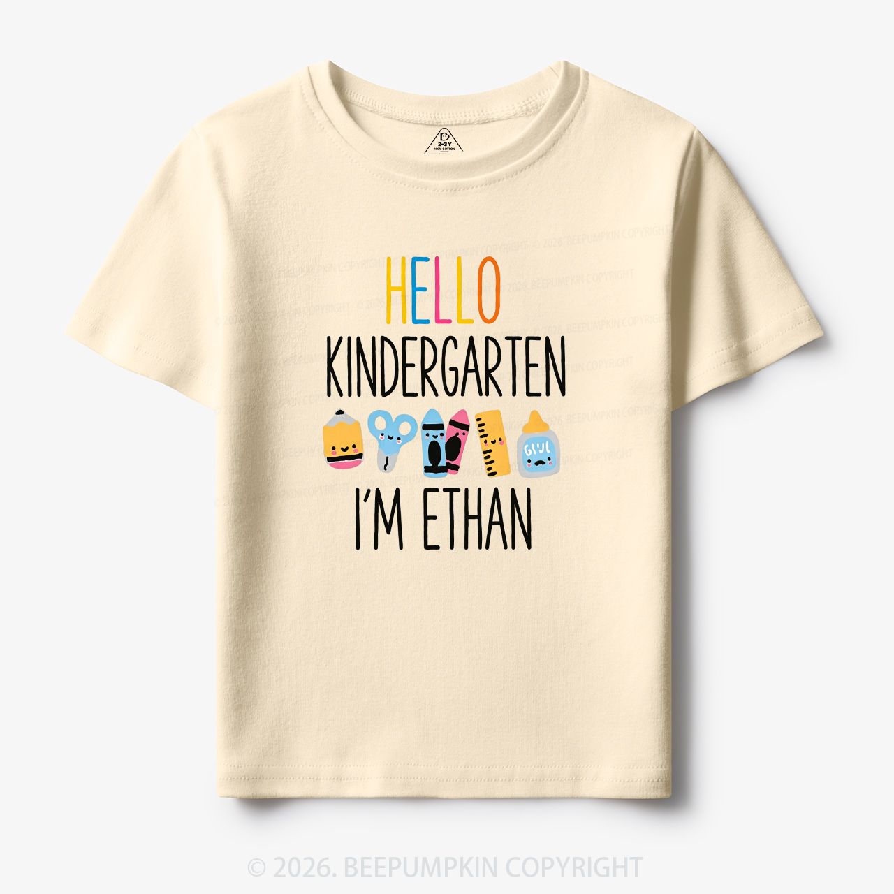Personalized Hello Kindergarten I’m Name Toddler&Kid's Tees