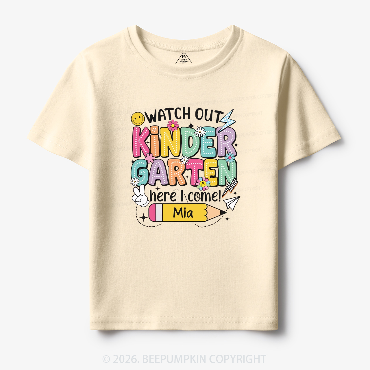 Personalized Watch Out Kindergarten Here I Come Toddler&Kid's Tees