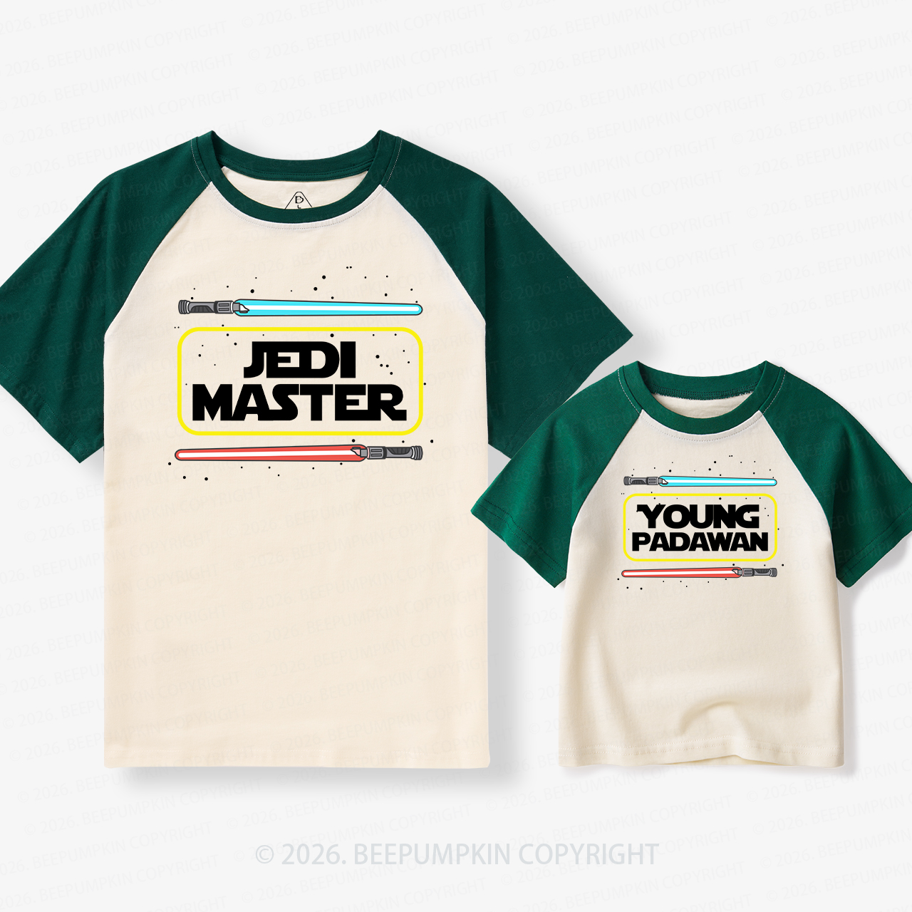 The Star Keeper Dad&Me Matching Retro Raglan T-shirt