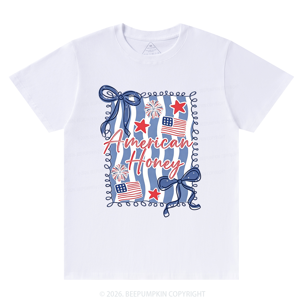American Honey Flag Bows T-Shirts