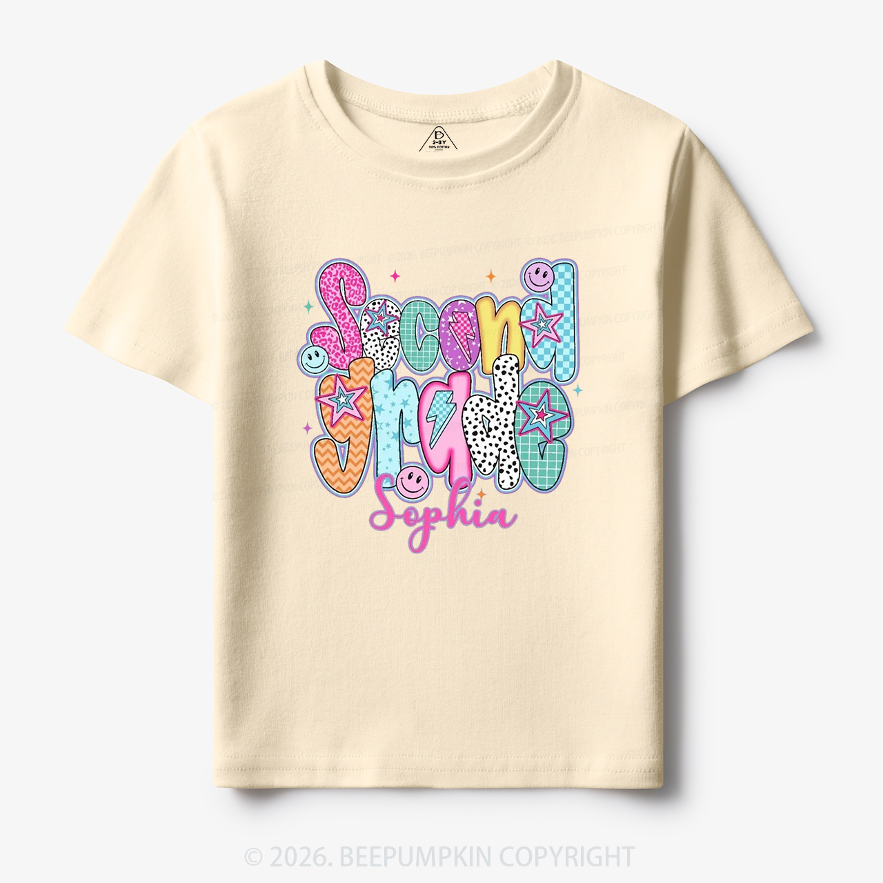 Personalized Retro Grade Back to School Toddler&Kid's Tees