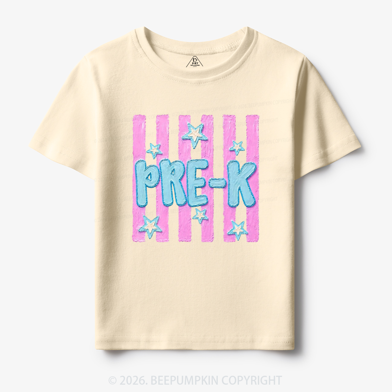 Retro Striped Pre-K Back To School Toddler&Kid's Tees