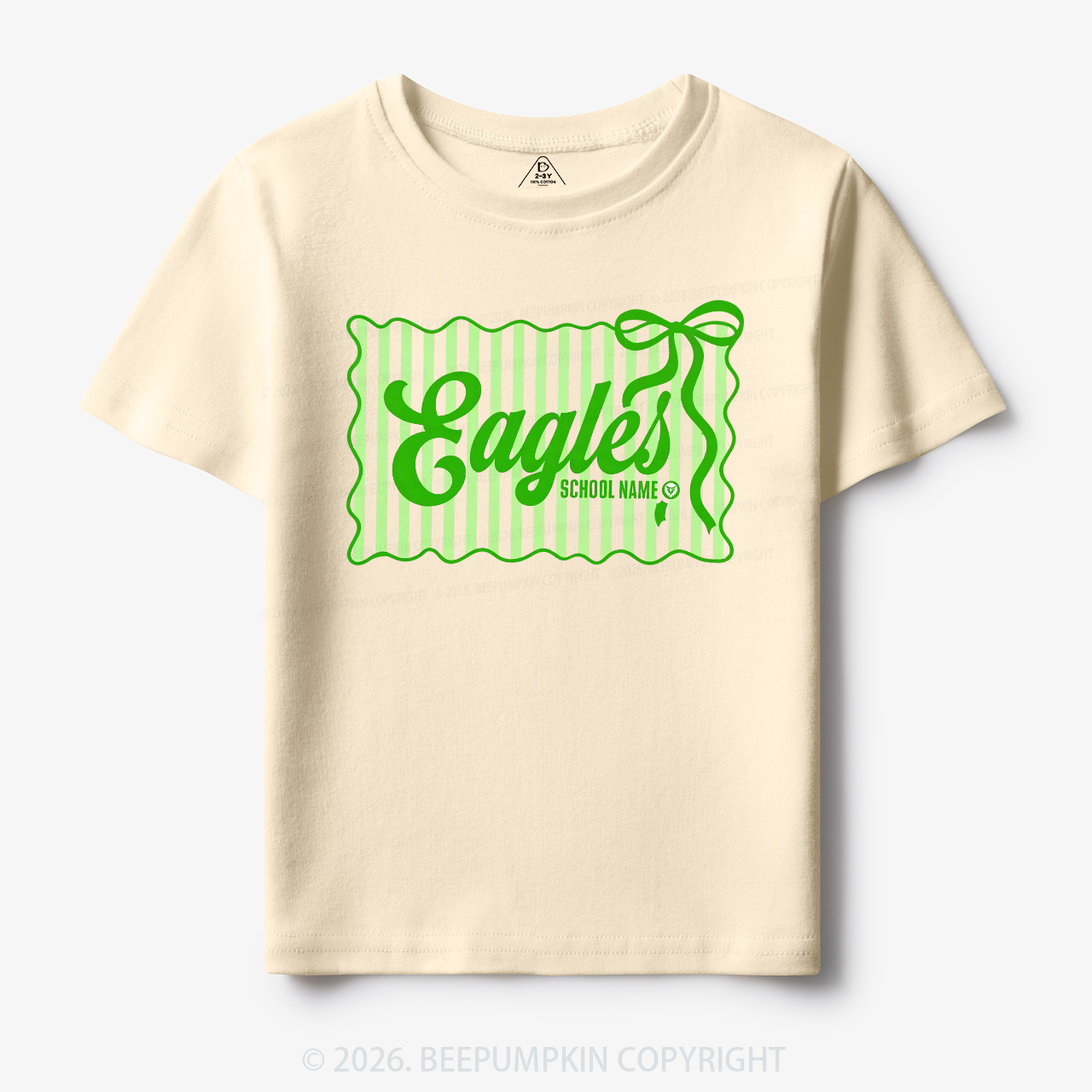 Personalized School Name Mascot Toddler&Kid's Tees