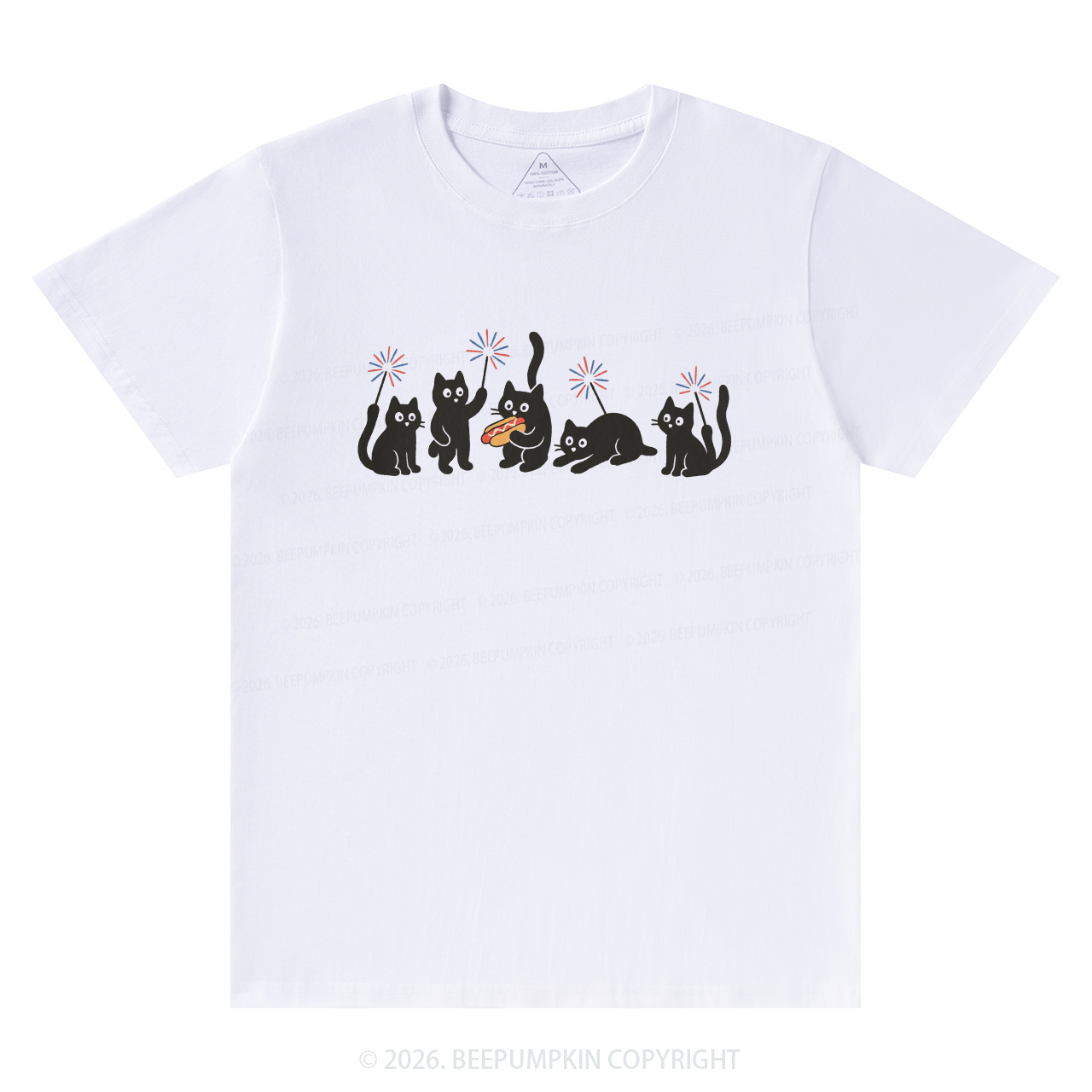 4th of July Funny Black Cats T-Shirts
